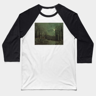 November Moonlight by John Atkinson Grimshaw Baseball T-Shirt